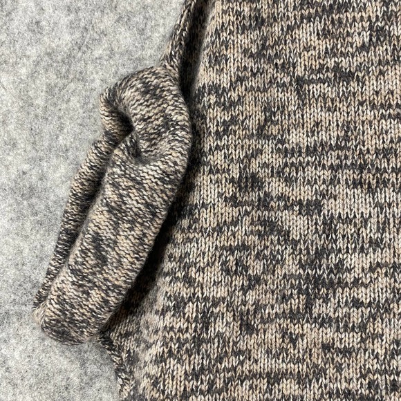 360 Cashmere Cardigan Small Tan Knit Short Sleeve Cuffed Open Front - Picture 4 of 9